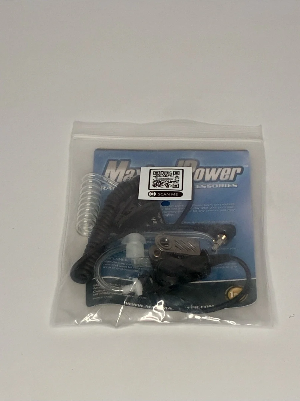 Two-Way Radio Surveillance Headpiece - Blue